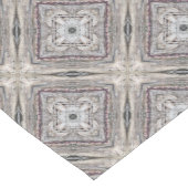 かわいらしピンク色のアステカインスパイア模様 ショートテーブルランナー (コーナー)