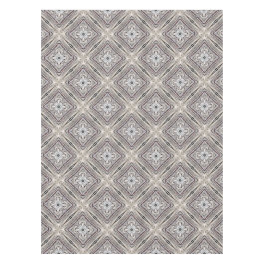 かわいらしピンク色のアステカインスパイア模様 テーブルクロス (正面)