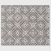 かわいらしピンク色のアステカインスパイア模様 ラッピングペーパー (フラット)