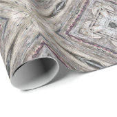 かわいらしピンク色のアステカインスパイア模様 ラッピングペーパー (ロールコーナー)