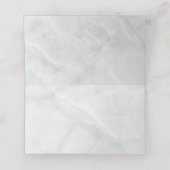 かわいらしピンク色の花結婚のテーブル プレイスカード (内部開封)