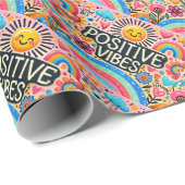 かわいらしピンク、太陽、虹のラッピング紙 ラッピングペーパー (ロールコーナー)