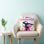 かわいらしピンクIは体操デザイン クッション (椅子)