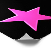 かわいらしピンクIは体操デザイン ポスター (角)