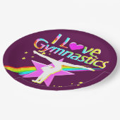 かわいらしピンクIは体操紙プレート ペーパープレート (アングル)