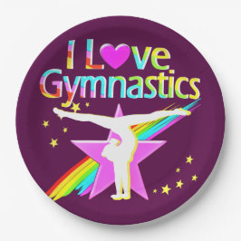 かわいらしピンクIは体操紙プレート ペーパープレート