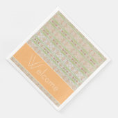 かわいらしファンシー紙ナプキンスパーソナライズされた文字 (コーナー)