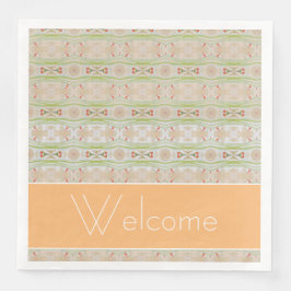 かわいらしファンシー紙ナプキンスパーソナライズされた文字