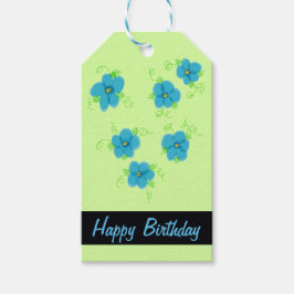 かわいらしファンシー誕生日 ギフトタグ