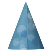 かわいらしファンタジーフクロウ青い頭の目のカラフル羽毛 パーティーハット (裏面)