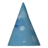 かわいらしファンタジーフクロウ青い頭の目のカラフル羽毛 パーティーハット (右)