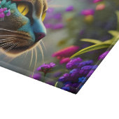 かわいらしファンタジー花猫 カッティングボード (角)