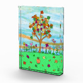 かわいらしフォークアお洒落ートオータムツリー紅葉 フォトブロック (右)