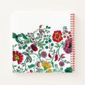 かわいらしフラワーガーデンアパーソナライズされたート ノートブック (裏面)