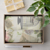 かわいらしフランスのヴィンテージ 薄葉紙 (ギフト)