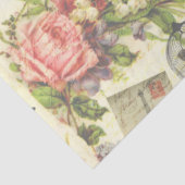 かわいらしフランスのヴィンテージ 薄葉紙 (詳細)