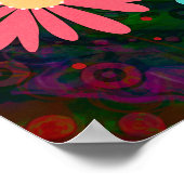 かわいらしフローラお得前のハート ポスター (角)