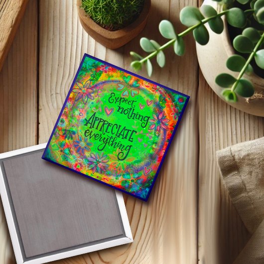 かわいらしフローラに感謝感動的する マグネット