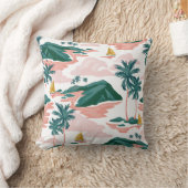 かわいらしフローラの装飾的な目を引く クッション (ブランケット)