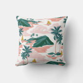 かわいらしフローラの装飾的な目を引く クッション (裏面)