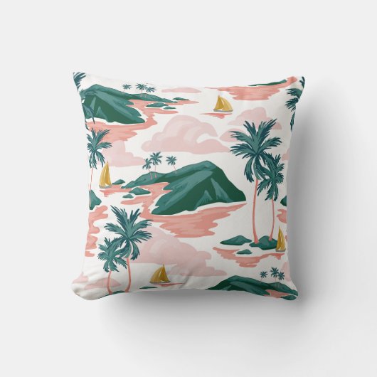 かわいらしフローラの装飾的な目を引く クッション (正面)