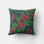 かわいらしフローラの装飾的な目を引く クッション (裏面)