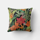 かわいらしフローラの装飾的な目を引く クッション (裏面)