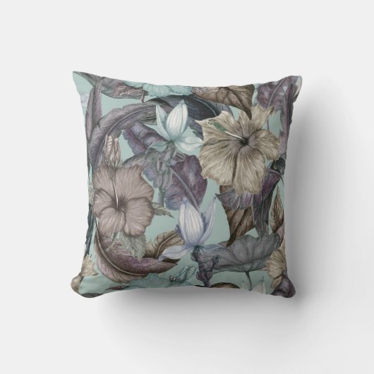 かわいらしフローラの装飾的な目を引く クッション (正面)