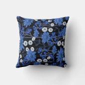 かわいらしフローラの装飾的な目を引く クッション (裏面)