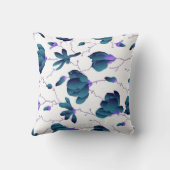 かわいらしフローラの装飾的な目を引く クッション (裏面)