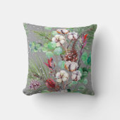 かわいらしフローラの装飾的な目を引く クッション (正面)