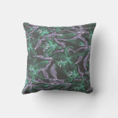 かわいらしフローラの装飾的な目を引く クッション (裏面)