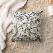 かわいらしフローラの装飾的な目を引く クッション (ブランケット)