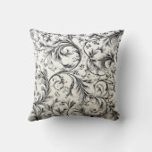 かわいらしフローラの装飾的な目を引く クッション (裏面)