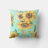 かわいらしフローラの装飾的な目を引く クッション (裏面)