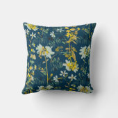 かわいらしフローラの装飾的な目を引く クッション (裏面)