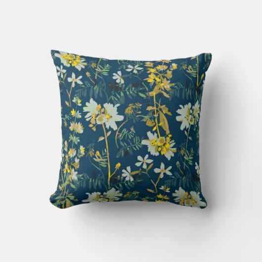 かわいらしフローラの装飾的な目を引く クッション (正面)