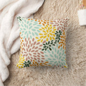 かわいらしフローラの装飾的な目を引く クッション (ブランケット)