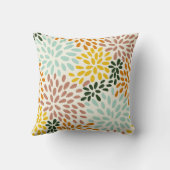 かわいらしフローラの装飾的な目を引く クッション (裏面)