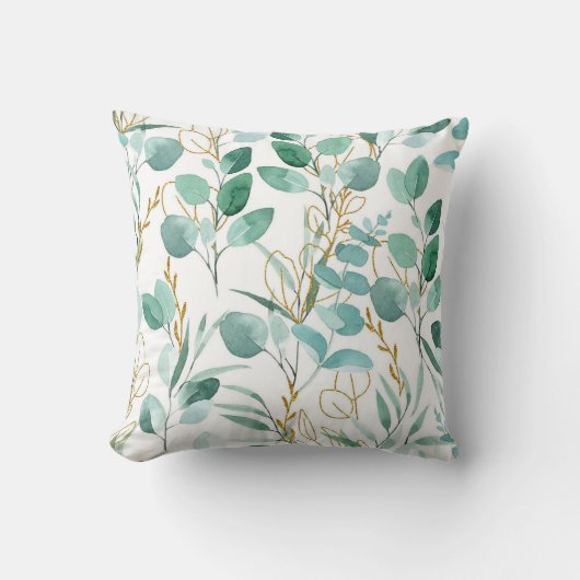 かわいらしフローラの装飾的な目を引く クッション (正面)