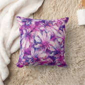 かわいらしフローラの装飾的な目を引く クッション (ブランケット)