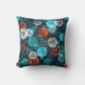 かわいらしフローラの装飾的な目を引く クッション (正面)