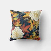 かわいらしフローラの装飾的な目を引く クッション (裏面)