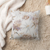 かわいらしフローラの装飾的な目を引く クッション (ブランケット)