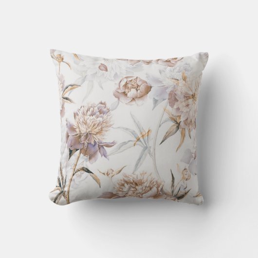 かわいらしフローラの装飾的な目を引く クッション (正面)