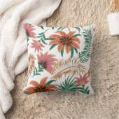 かわいらしフローラの装飾的な目を引く クッション (ブランケット)