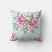 かわいらしフローラの装飾的な目を引く クッション (正面)
