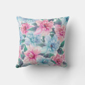 かわいらしフローラの装飾的な目を引く クッション (裏面)