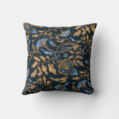 かわいらしフローラの装飾的な目を引く クッション (裏面)