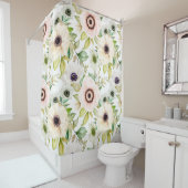 かわいらしフローラの装飾的な目を引く シャワーカーテン (インサイチュ)